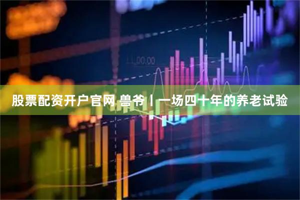 股票配资开户官网 兽爷丨一场四十年的养老试验